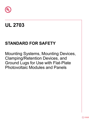 UL 2703 PDF UL 2703 PDF